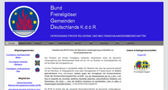 Desktop Screenshot of freireligioese.de